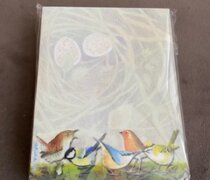 Slanted notepads British birds